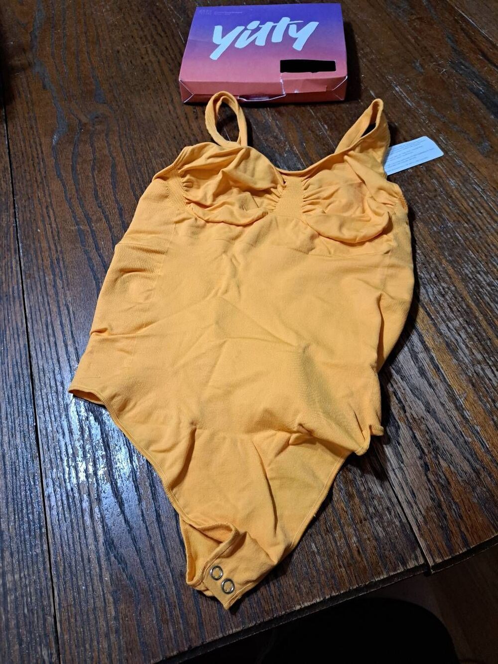 New 1X-2X Fabletics Yitty Mimosa Nearly Naked Shaping Thong Bodysuit Shapewear